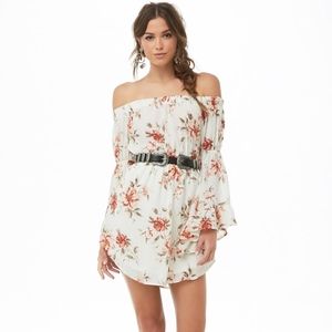 Forever 21 Off-The-Shoulder Floral Mini Dress